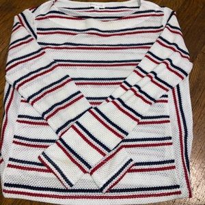 Socialite sweater (red, white, and blue)